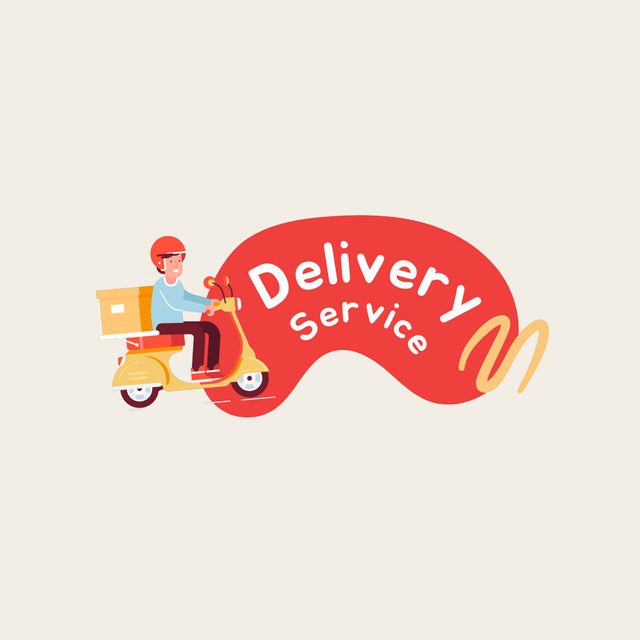 Urban Couriers and Delivery Services Animated Logo Πρότυπο σχεδίασης
