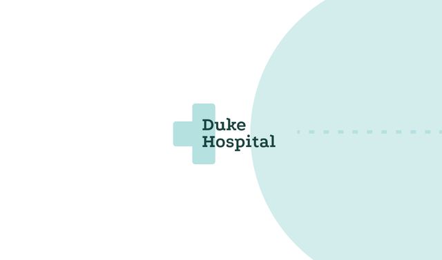 Designvorlage Hospital Ad with Blue Medical Cross für Business card