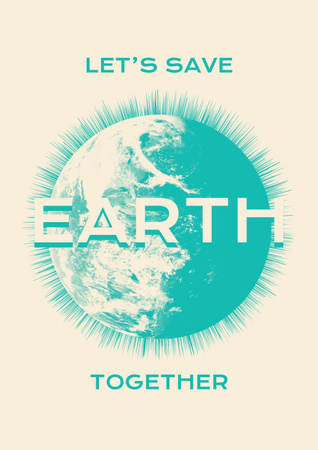 Earth Day Announcement Poster Tasarım Şablonu