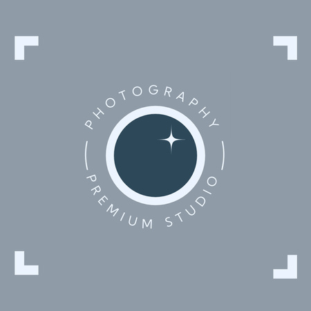 Designvorlage Werbung für Premium-Fotostudios für Logo