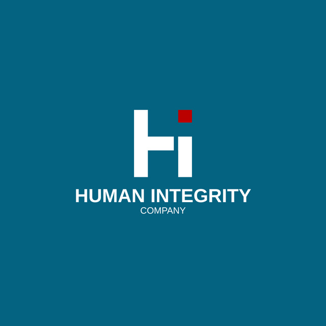 Human Integrity logo design Logo tervezősablon