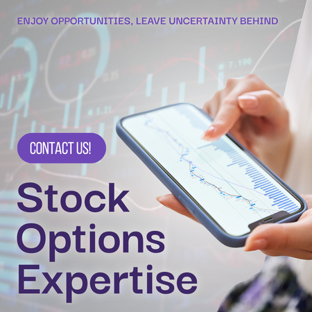 Stock Trading Expertise Service Offer Animated Post Design Template