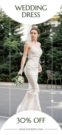 Szablon projektu Oferta sklepu z sukniami ślubnymi z Przepiękną Panną Młodą Snapchat Geofilter
