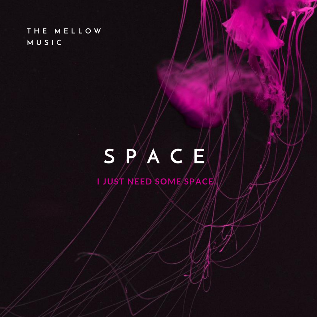Template di design Space The Music Album Album Cover