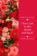 Romantic Valentine's Quote with Beautiful Roses