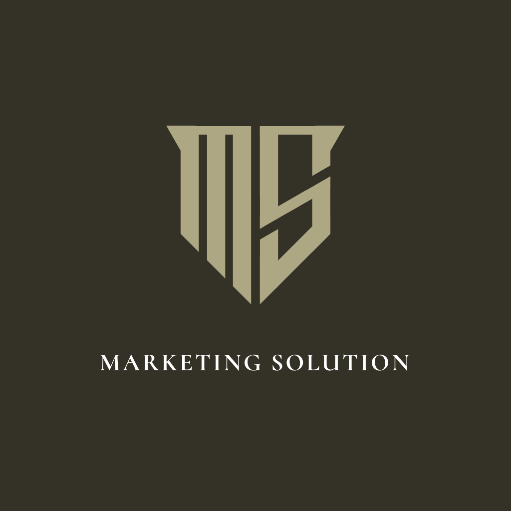 Marketing solution logo design Logo Šablona návrhu