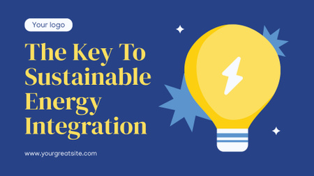 Интеграция устойчивых источников энергии в бизнес Presentation Wide – шаблон для дизайна