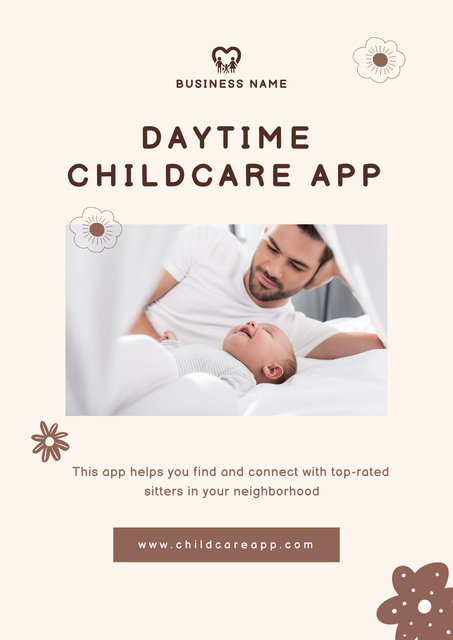 Ontwerpsjabloon van Poster van Daytime Childcare Offer 