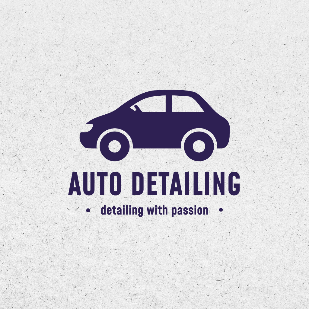 Ontwerpsjabloon van Logo van Auto Details Advertisement