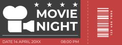 Movie Night Invitation to Cinema