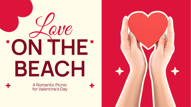 Valentine's Day Romantic Picnic In Vlog Episode Youtube Thumbnail Design Template