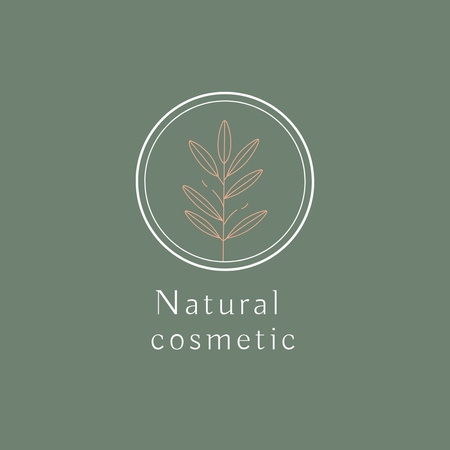 Natural cosmetic logo design Logo Šablona návrhu