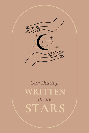 Astrology Inspiration with Cute Stars Pinterest Design Template