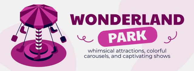 Whimsical Attractions And Show Offer Facebook cover Design Template