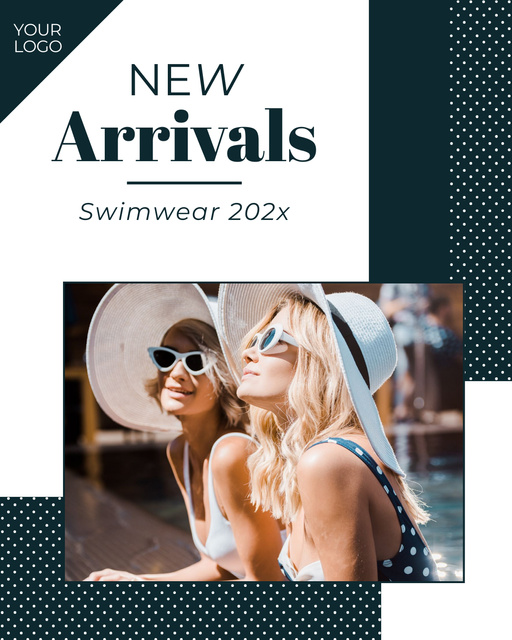 New Arrivals of Swimwear Instagram Post Vertical – шаблон для дизайну