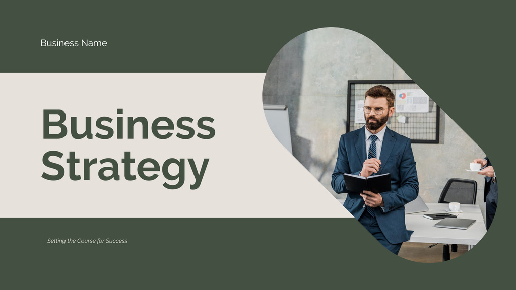 Business Strategy Analysis and Research Presentation Wide – шаблон для дизайну