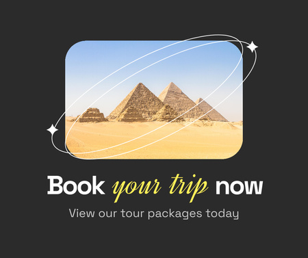 Travel Tour Ad Facebook Design Template