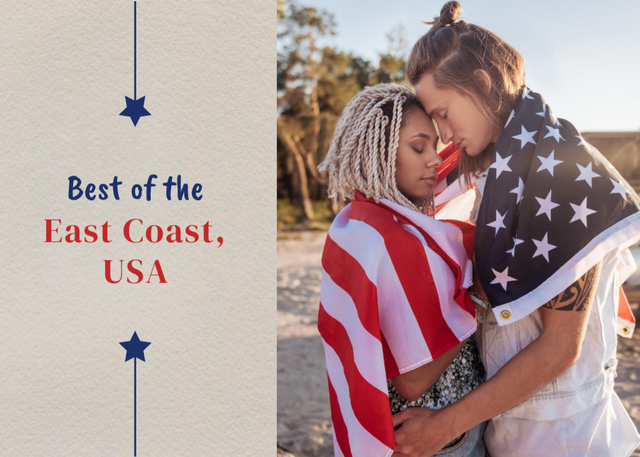 Ad of Best USA Independence Day Tours Offer Postcard 5x7in Design Template