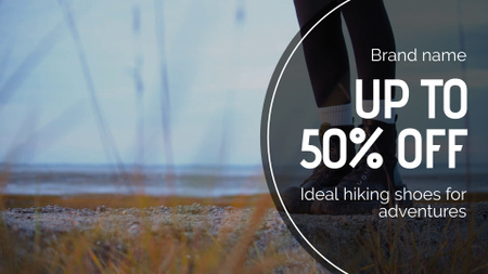 Hiking Shoes Sale Offer Full HD video Design Template