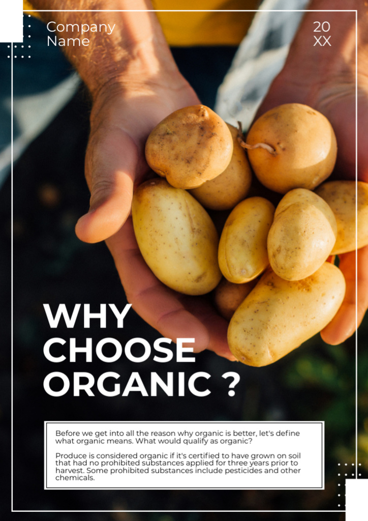 Designvorlage Organic Food Choosing für Newsletter