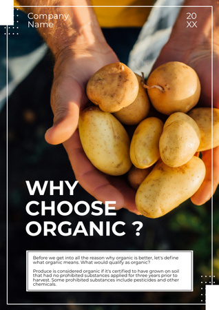 Designvorlage Auswahl von Bio-Lebensmitteln für Newsletter