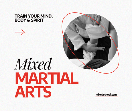 Martial Arts Training Program News Facebook Design Template