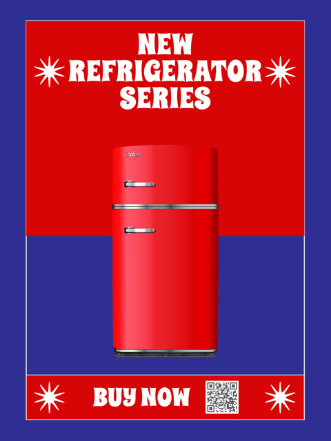 New Refrigerator Series Offer Poster US Modelo de Design