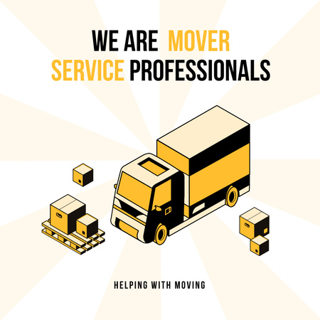 Moving Services Offer Instagram tervezősablon