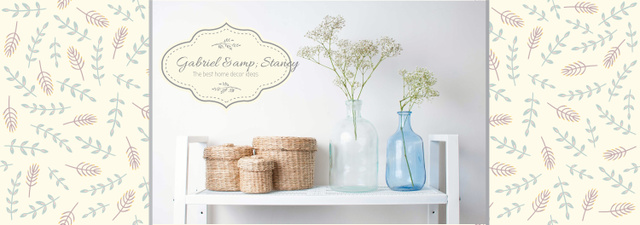 Home Decor Advertisement Vases and Baskets Tumblr – шаблон для дизайна
