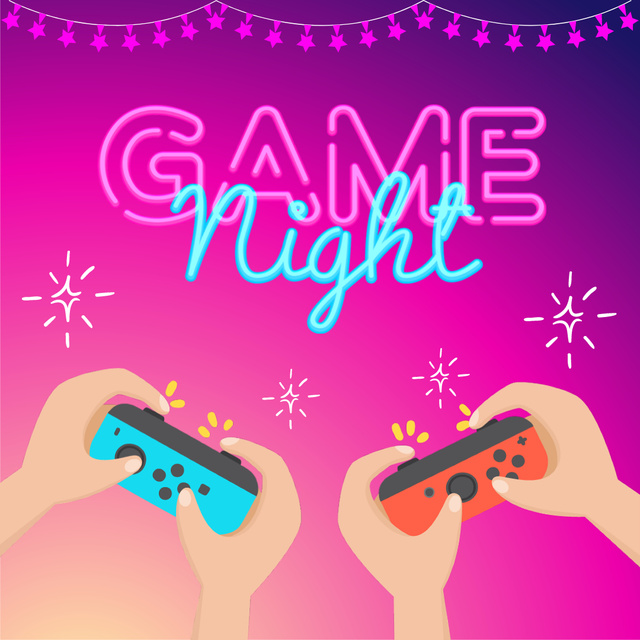 Game Night Announcement Instagram Design Template