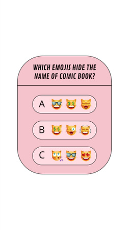 Quiz About Name Of Comic Book TikTok Video Design Template