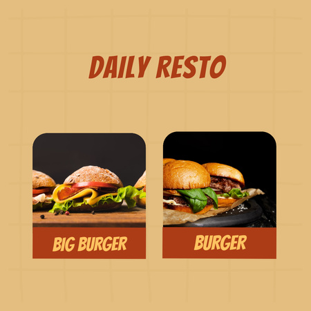 Designvorlage Special Fast Food Menu Offer für Instagram