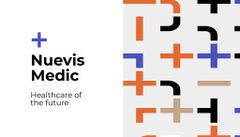 Medical Clinic Ad with Cross Pattern