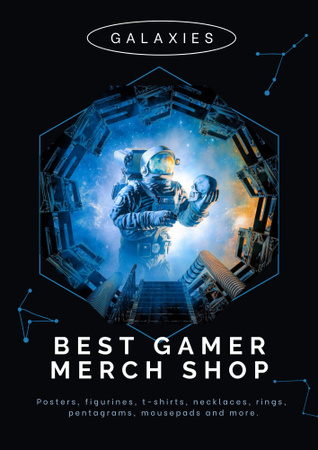 Gaming Shop Ad Poster B2 Design Template
