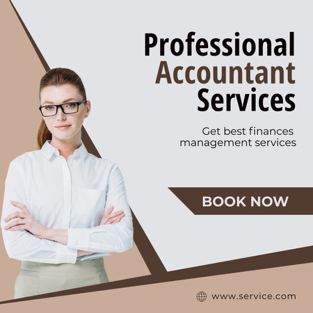 Professional Accountant Services Ad Instagram Design Template