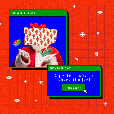 Designvorlage Holiday Sale with Santa and Gifts für Instagram