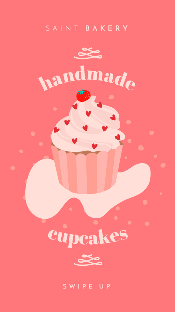 Cupcakes Handmade Instagram Story Tasarım Şablonu