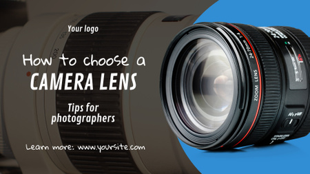 Ontwerpsjabloon van Full HD video van Handige set tips over cameralens voor fotografen
