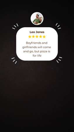 Ontwerpsjabloon van Instagram Video Story van Offer of Delicious Pizza