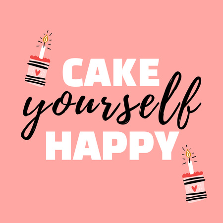 Plantilla de diseño de Bakery Ad with Yummy Birthday Cake Instagram 