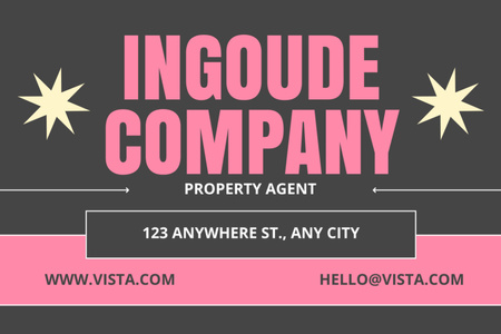Highly Qualified Property Agent Services Offer Label Design Template