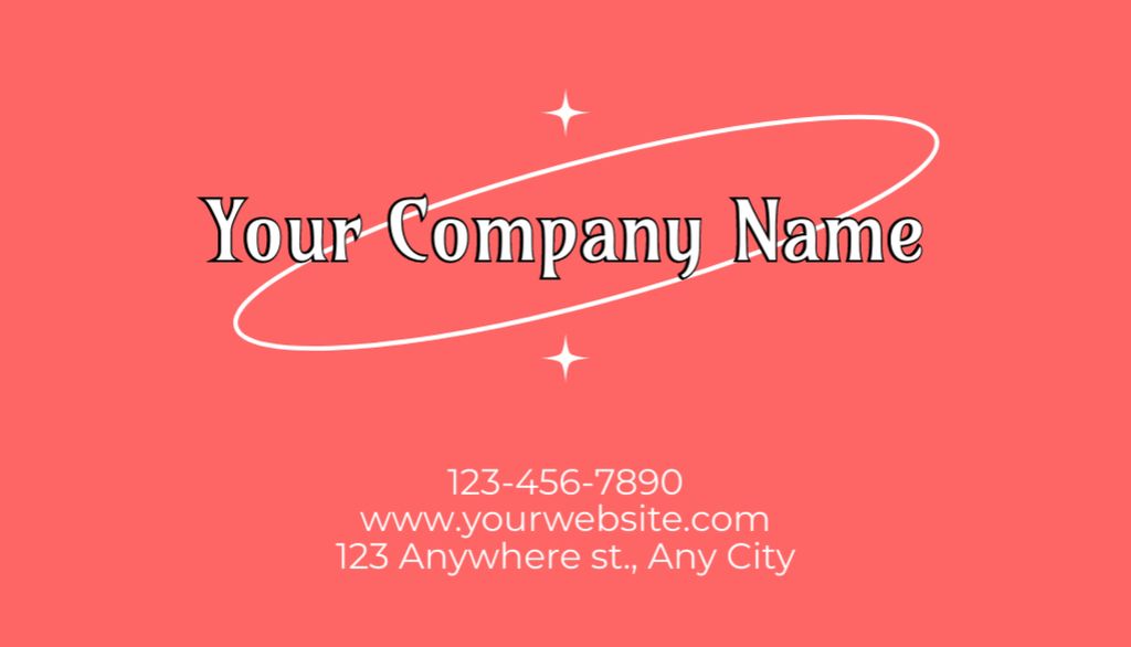 Template di design Thanking Message to Loyal Client on Red Business Card US