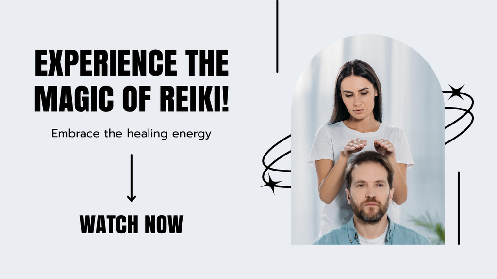 Designvorlage Reiki Healing Energy In Vlog Episode für Youtube Thumbnail