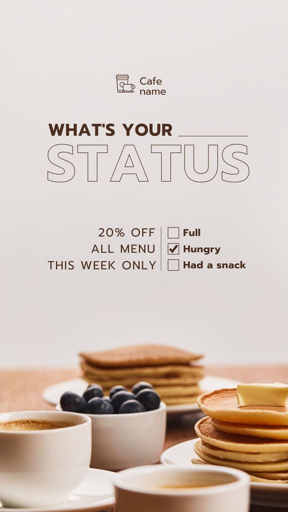 Discount Offer on All Food Menu Instagram Story Design Template