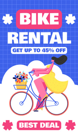 Bike on Rent Services Instagram Story – шаблон для дизайна