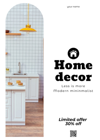 Designvorlage Limited Offer of Home Decor für Flayer