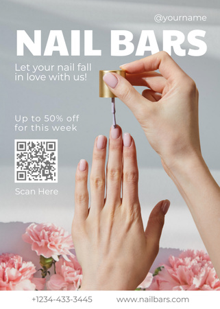 Nail Salon Special Offer Flayer Design Template
