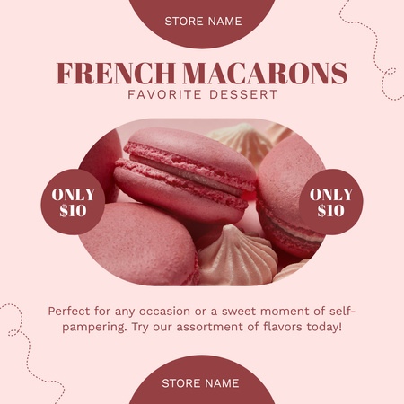 Modèle de visuel Offre pour le dessert français préféré - Instagram