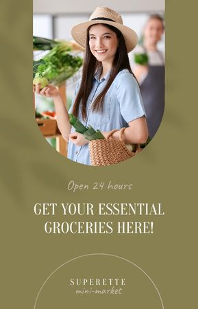 Ontwerpsjabloon van IGTV Cover van Groceries Store Ad
