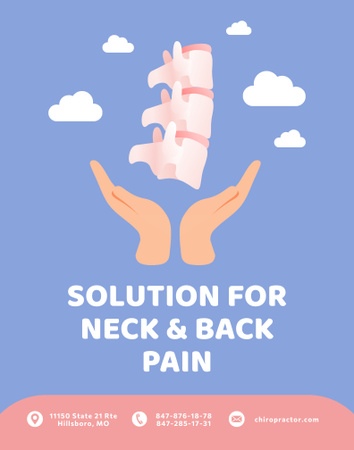 Designvorlage Osteopathic Physician Services Offer für Poster 22x28in